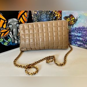 Vintage GANSON Quilted Leather Purse